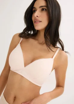 Hot Schalen-BH ohne Bügel mit Bio-Baumwolle und Rippe (2er Pack) Damen Wäsche·Baumwollunterwäsche|Wäsche·Bhs