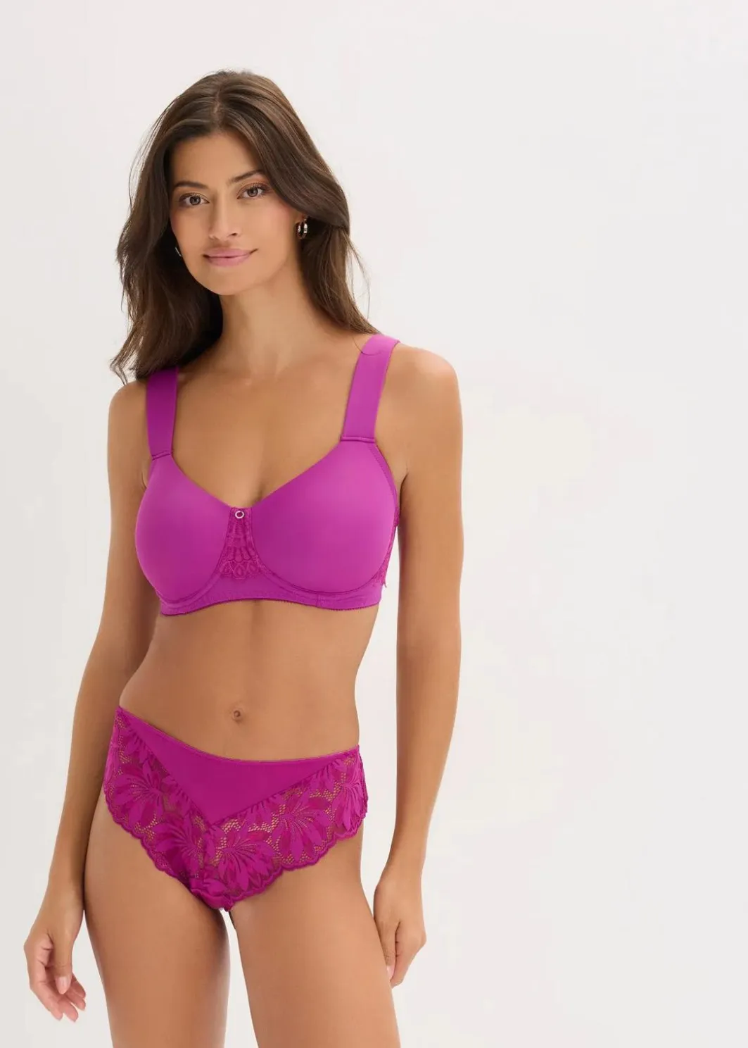 Clearance Schalen-BH ohne Bügel mit gepolsterten Trägern Damen Große Cups D-H|Nachhaltigere Materialien