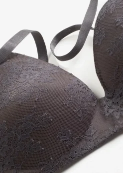 Damen bonprix Dessous|Bhs|Schalen-BH ohne Bügel mit zarter Spitze