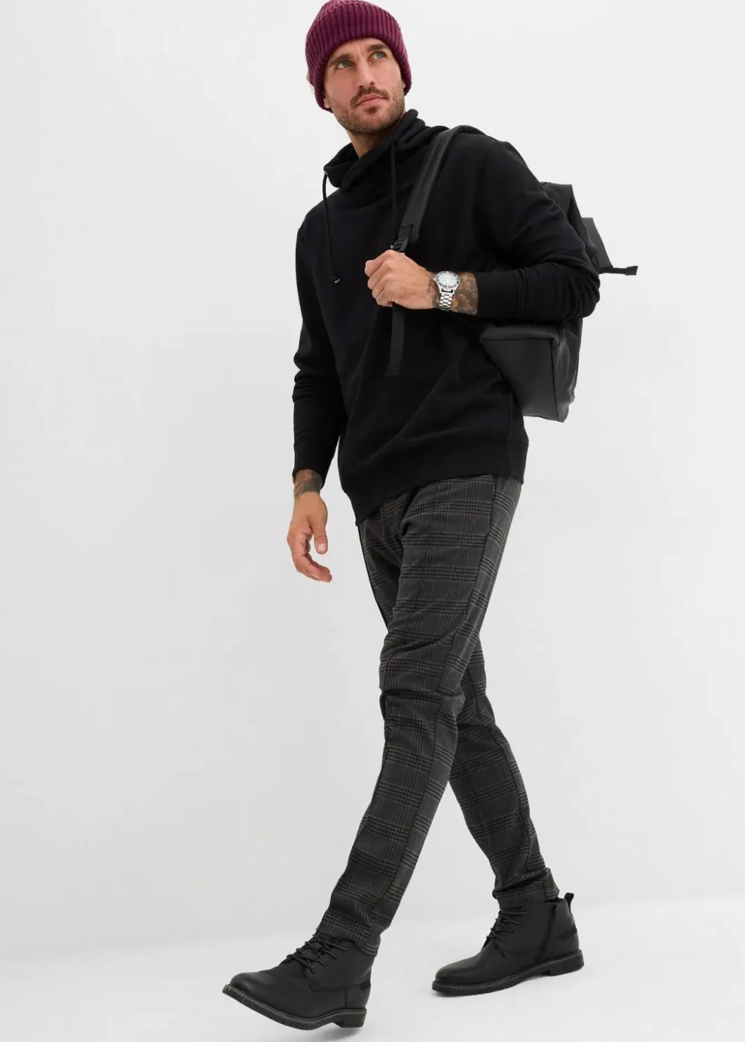 Sale Schalkragen-Sweatshirt aus reiner Bio-Baumwolle Herren Sweat|Basics