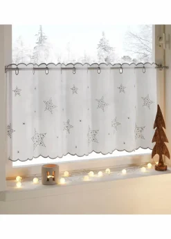 Clearance Scheibengardine mit Stickerei Scheibengardinen|Weihnachtsdeko & -Textilien·Gardinen