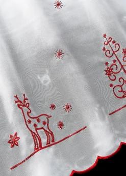bonprix Scheibengardinen|Weihnachtsdeko & -Textilien·Gardinen|Scheibengardine mit Tannenbaumstickerei