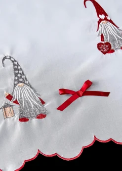 bonprix Scheibengardinen|Weihnachtsdeko & -Textilien·Gardinen|Scheibengardine mit weihnachtlicher Stickerei