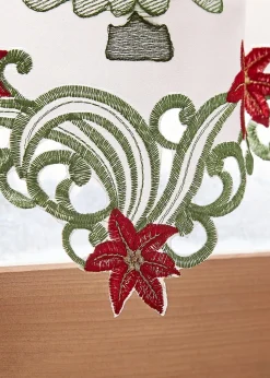 bonprix Scheibengardinen|Weihnachtsdeko & -Textilien·Gardinen|Scheibengardine mit weihnachtlicher Stickerei