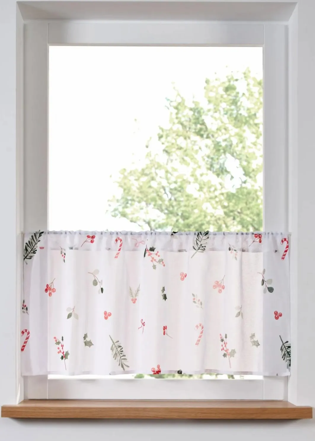 Discount Scheibengardine mit Weihnachtsmotiv Scheibengardinen|Weihnachtsdeko & -Textilien·Gardinen