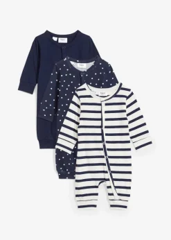 Sale Schlafoverall aus reiner Bio-Baumwolle (3er Pack) Kinder Overalls & Sets|Mehrfachpacks