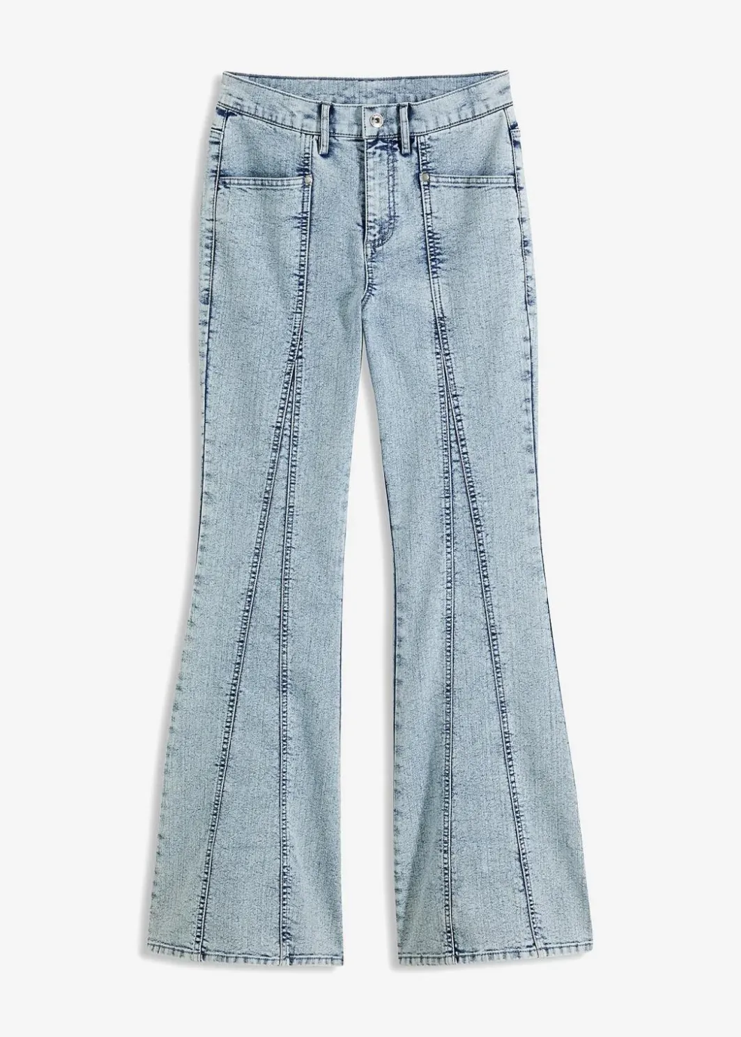 Damen bonprix Bekleidung·Shirts & Tops|Jeans|Schlagjeans High Waist