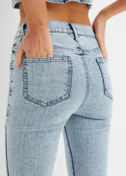Damen bonprix Bekleidung·Shirts & Tops|Jeans|Schlagjeans High Waist