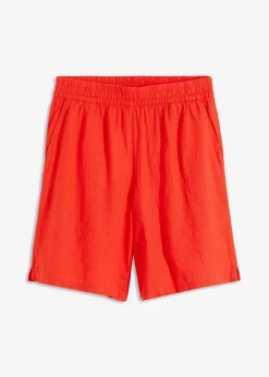 Best Schlupf-Bermuda aus luftigem Leinen-Mix Damen Nachhaltigere Materialien|Hosen