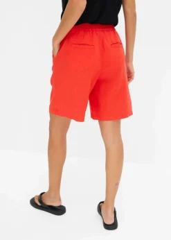 Best Schlupf-Bermuda aus luftigem Leinen-Mix Damen Nachhaltigere Materialien|Hosen