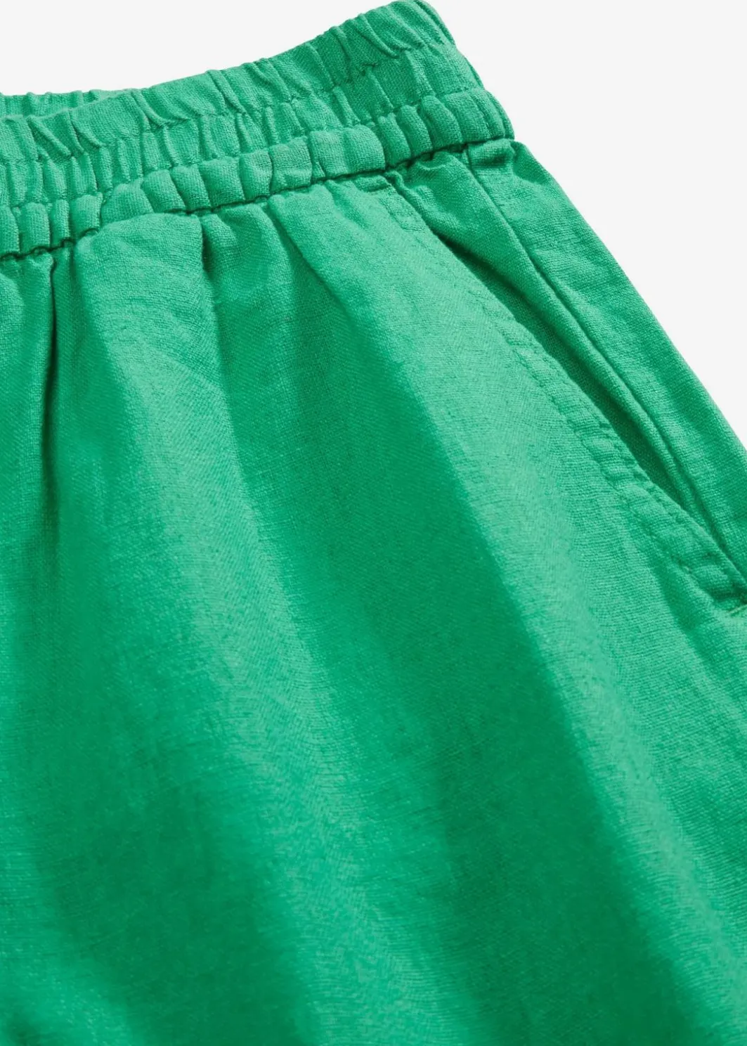 Damen bonprix Nachhaltigere Materialien|Hosen|Schlupf-Bermuda aus luftigem Leinen-Mix
