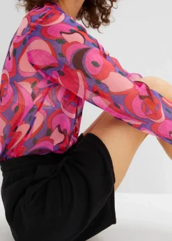 Sale Schlupf-Bermuda aus Musselin Damen Nachhaltigere Materialien|Hosen