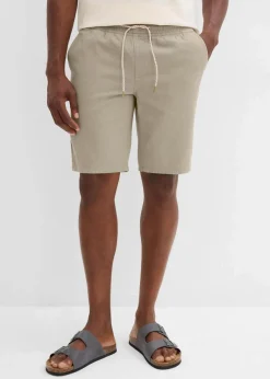 Clearance Schlupf-Bermuda aus reiner Baumwolle, Regular Fit Herren Große Größen|Shorts