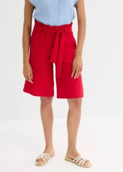Outlet Schlupf-Bermuda aus Viskose-Mix Damen Bekleidung·Outdoorbekleidung|Bekleidung·Kleider