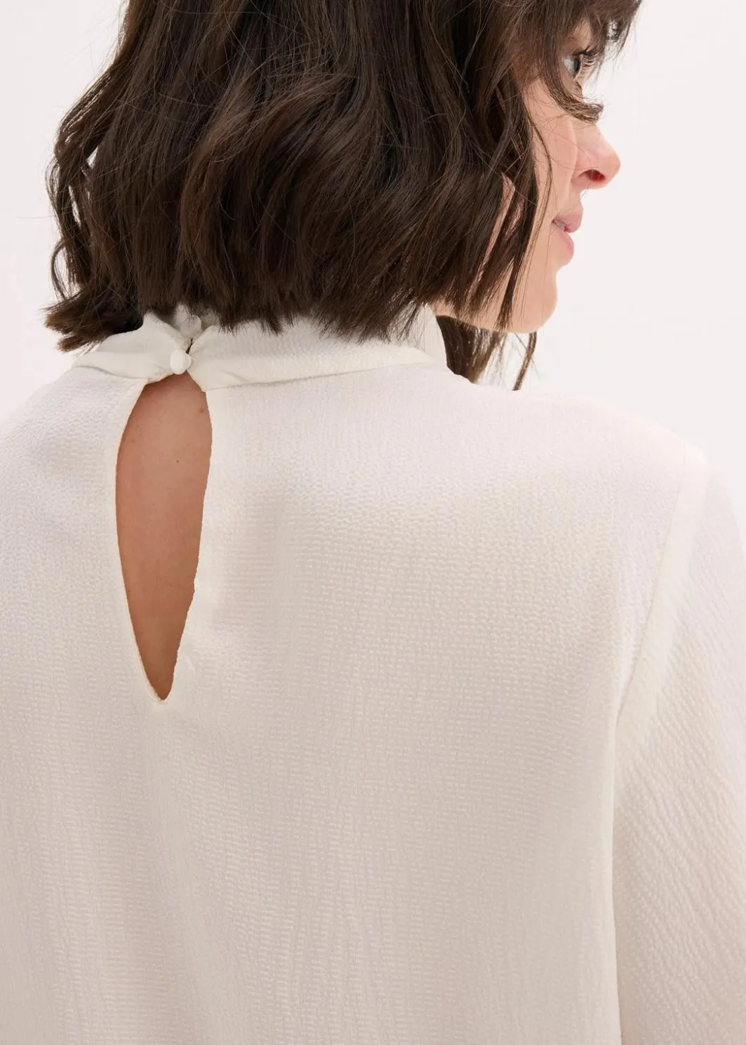 New Schlupfbluse aus fließendem Satin Damen Bekleidung·Jacken & Mäntel|Blusen & Tuniken
