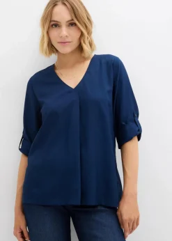 Sale Schlupfbluse aus fließender Viskose Damen Bekleidung·Jacken & Mäntel|Blusen & Tuniken