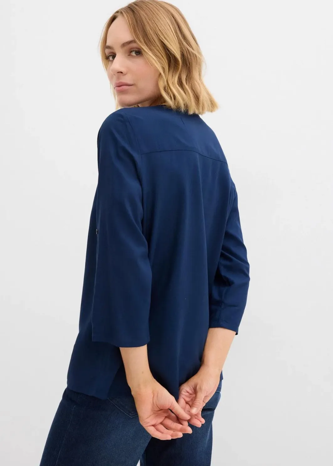 Sale Schlupfbluse aus fließender Viskose Damen Bekleidung·Jacken & Mäntel|Blusen & Tuniken
