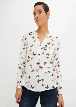 Damen bonprix Bekleidung·Jacken & Mäntel|Blusen & Tuniken|Schlupfbluse aus fließender Viskose