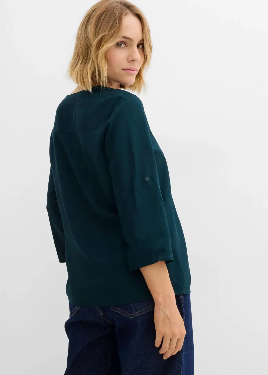 Schlupfbluse aus fließender Viskose Damen Blusen & Tuniken|Bekleidung·Jacken & Mäntel