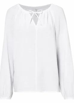 Clearance Schlupfbluse aus luftigem Musselin Damen Bekleidung·Jacken & Mäntel|Blusen & Tuniken
