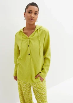 Damen bonprix Blusen & Tuniken|Bekleidung·Jacken & Mäntel|Schlupfbluse aus luftigem Musselin