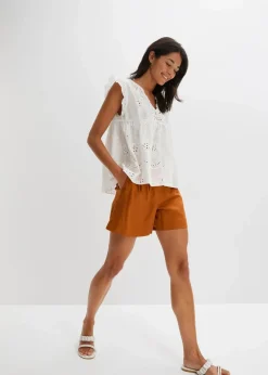 Clearance Schlupfbluse aus reiner Baumwolle Damen Bekleidung·Jacken & Mäntel|Blusen & Tuniken