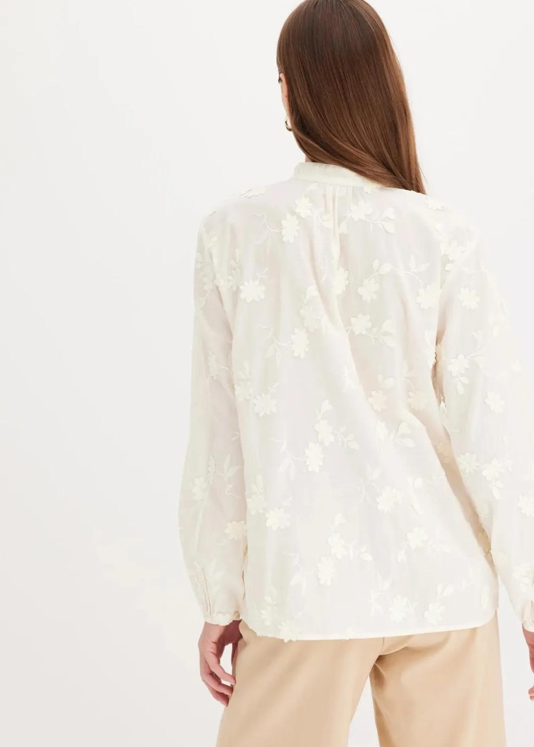 Damen bonprix Blusen & Tuniken|Bekleidung·Jacken & Mäntel|Schlupfbluse aus reiner Baumwolle