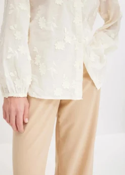 Damen bonprix Blusen & Tuniken|Bekleidung·Jacken & Mäntel|Schlupfbluse aus reiner Baumwolle