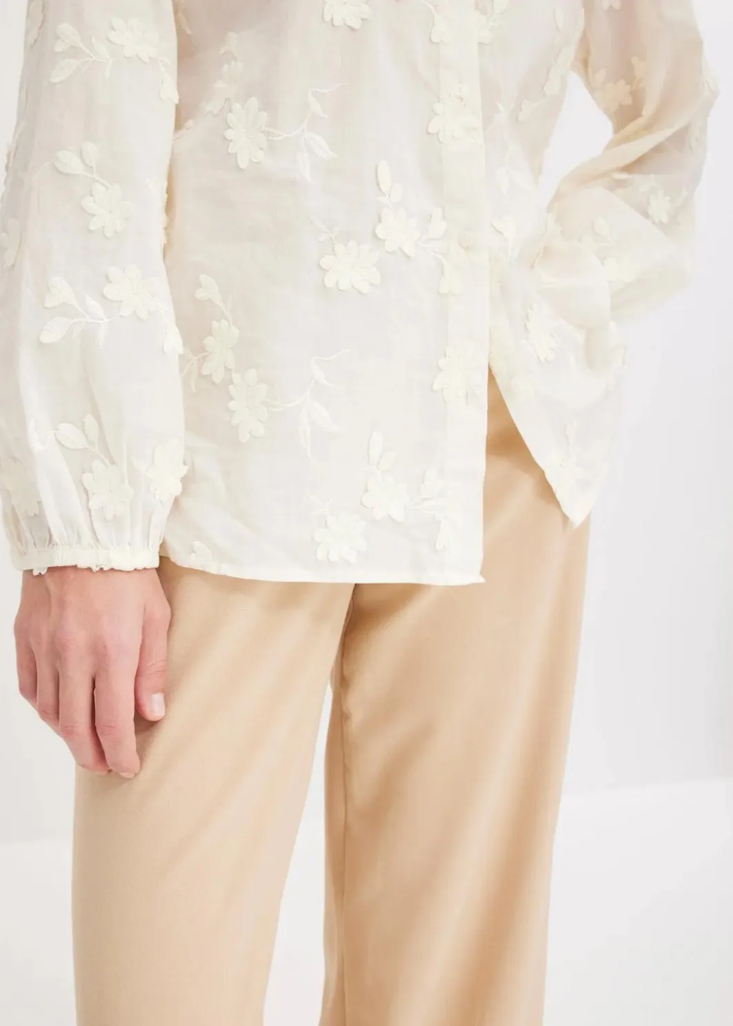 Damen bonprix Blusen & Tuniken|Bekleidung·Jacken & Mäntel|Schlupfbluse aus reiner Baumwolle