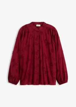 Damen bonprix Bekleidung·Jacken & Mäntel|Blusen & Tuniken|Schlupfbluse aus reiner Baumwolle