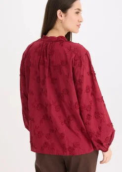 Damen bonprix Bekleidung·Jacken & Mäntel|Blusen & Tuniken|Schlupfbluse aus reiner Baumwolle
