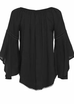 Discount Schlupfbluse aus reiner Viskose Damen Blusen & Tuniken|Nachhaltigere Materialien