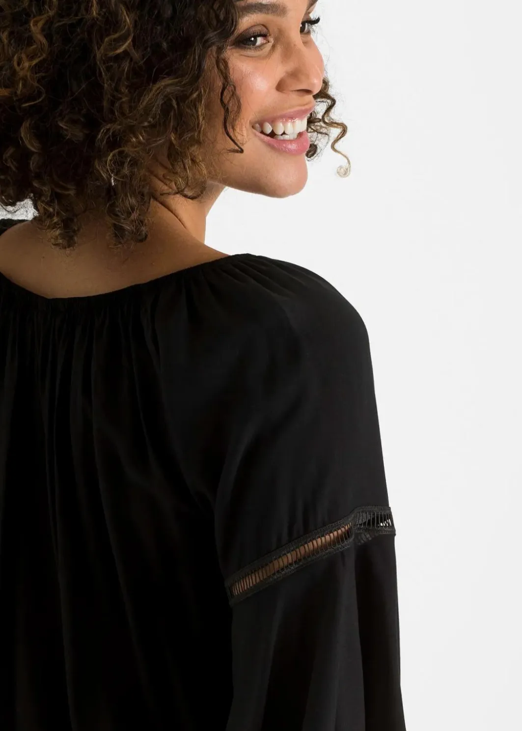 Discount Schlupfbluse aus reiner Viskose Damen Blusen & Tuniken|Nachhaltigere Materialien
