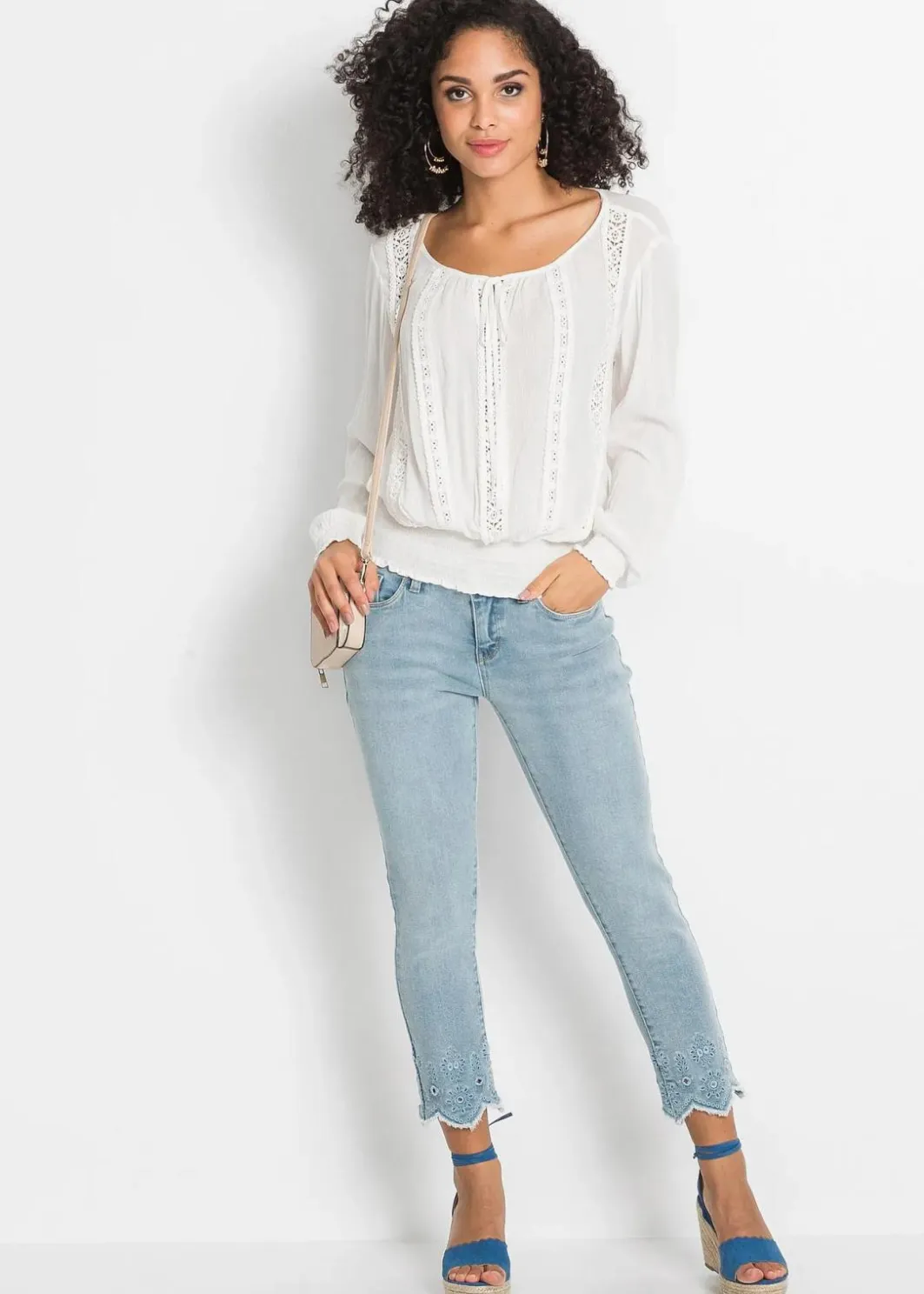 Damen bonprix Nachhaltigere Materialien|Blusen & Tuniken|Schlupfbluse aus softer Viskose