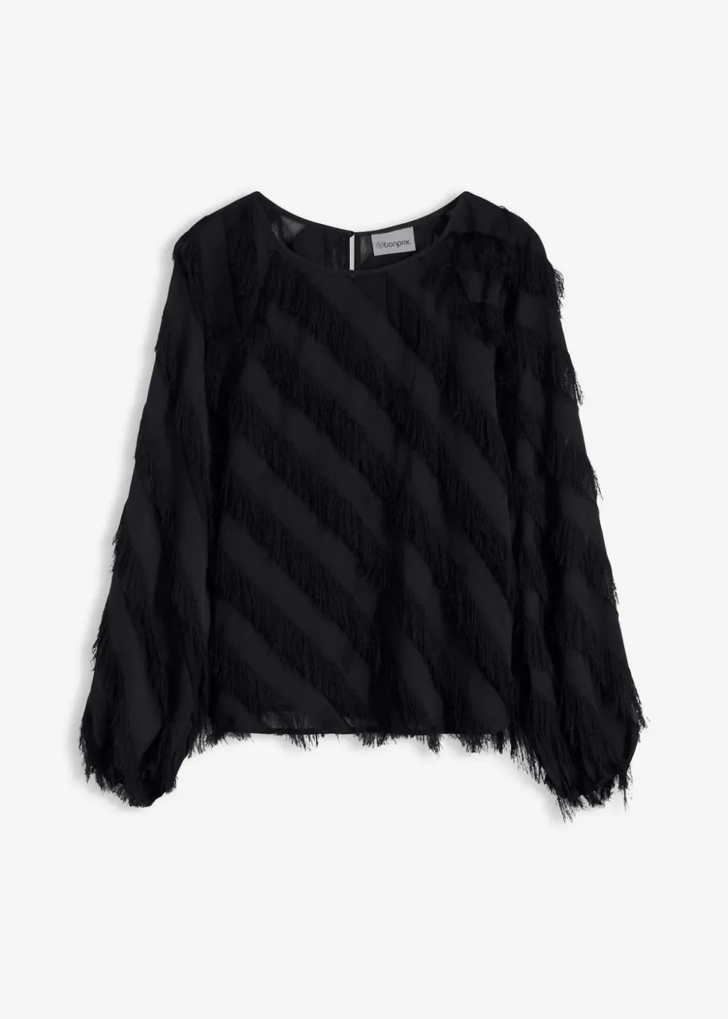 Damen bonprix Blusen & Tuniken|Schlupfbluse mit Fransen-Details