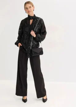Damen bonprix Bekleidung·Jacken & Mäntel|Festliche Mode|Schlupfbluse mit Stickerei