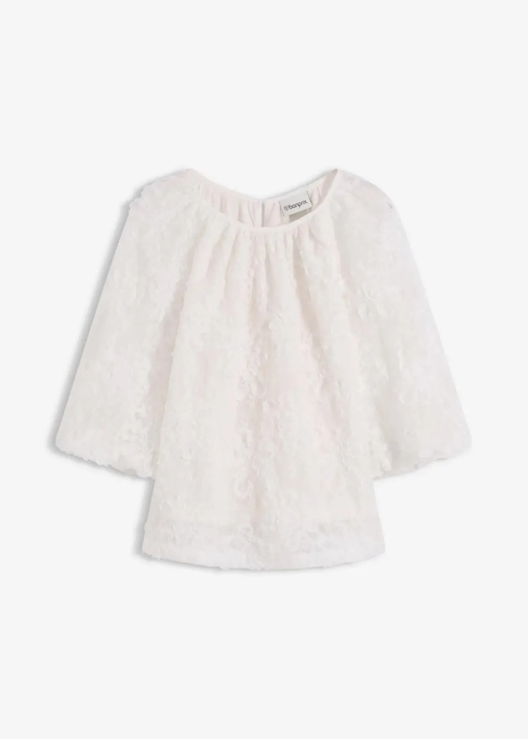 Discount Schlupfbluse mit strukturiertem Blumen-Muster Damen Blusen & Tuniken|Bekleidung·Jacken & Mäntel