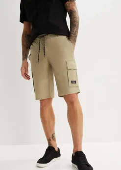 Herren bonprix Große Größen|Shorts|Schlupf-Cargo-Bermuda, Regular Fit