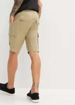 Herren bonprix Große Größen|Shorts|Schlupf-Cargo-Bermuda, Regular Fit