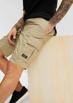 Herren bonprix Große Größen|Shorts|Schlupf-Cargo-Bermuda, Regular Fit
