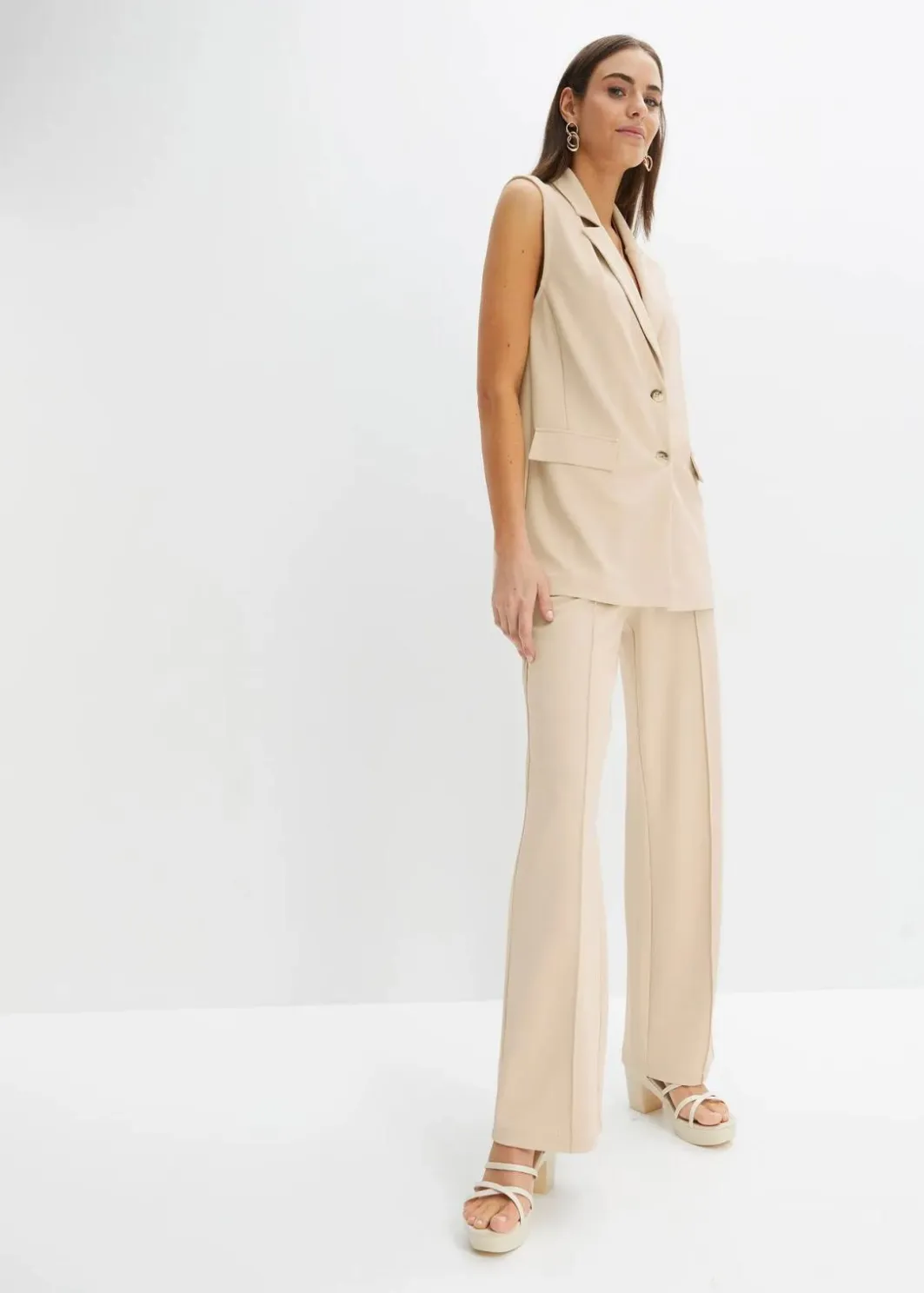Damen bonprix Hosen|Bekleidung·Kleider|Schlupfhose aus fester Interlock-Qualität