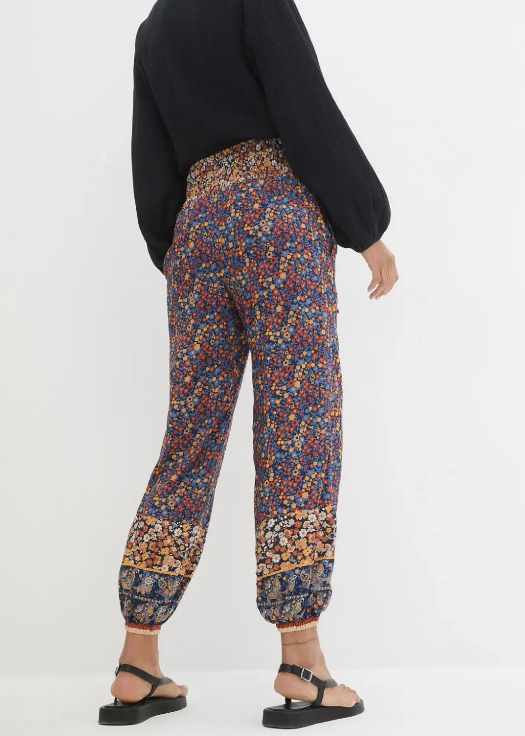Damen bonprix Bekleidung·Kleider|Hosen|Schlupfhose aus fließender Viskose