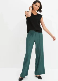 Online Schlupfhose aus fließender Viskos-Crêpe Damen Bekleidung·Kleider|Hosen