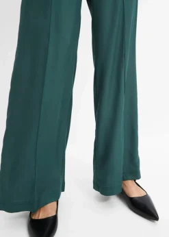 Online Schlupfhose aus fließender Viskos-Crêpe Damen Bekleidung·Kleider|Hosen