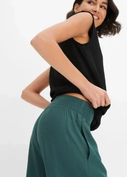 Online Schlupfhose aus fließender Viskos-Crêpe Damen Bekleidung·Kleider|Hosen