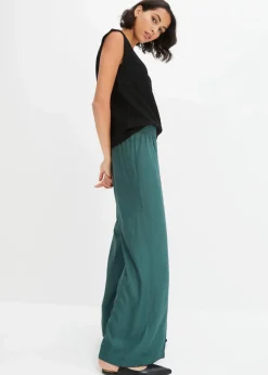 Online Schlupfhose aus fließender Viskos-Crêpe Damen Bekleidung·Kleider|Hosen