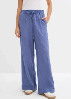 Damen bonprix Zweiteiler & Sets|Hosen|Schlupfhose aus luftigem Musselin