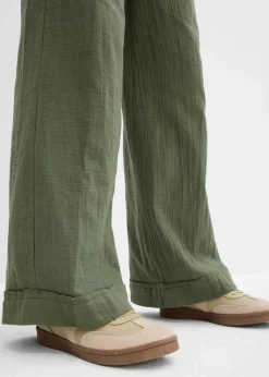 Damen bonprix Hosen|Zweiteiler & Sets|Schlupfhose aus luftigem Musselin
