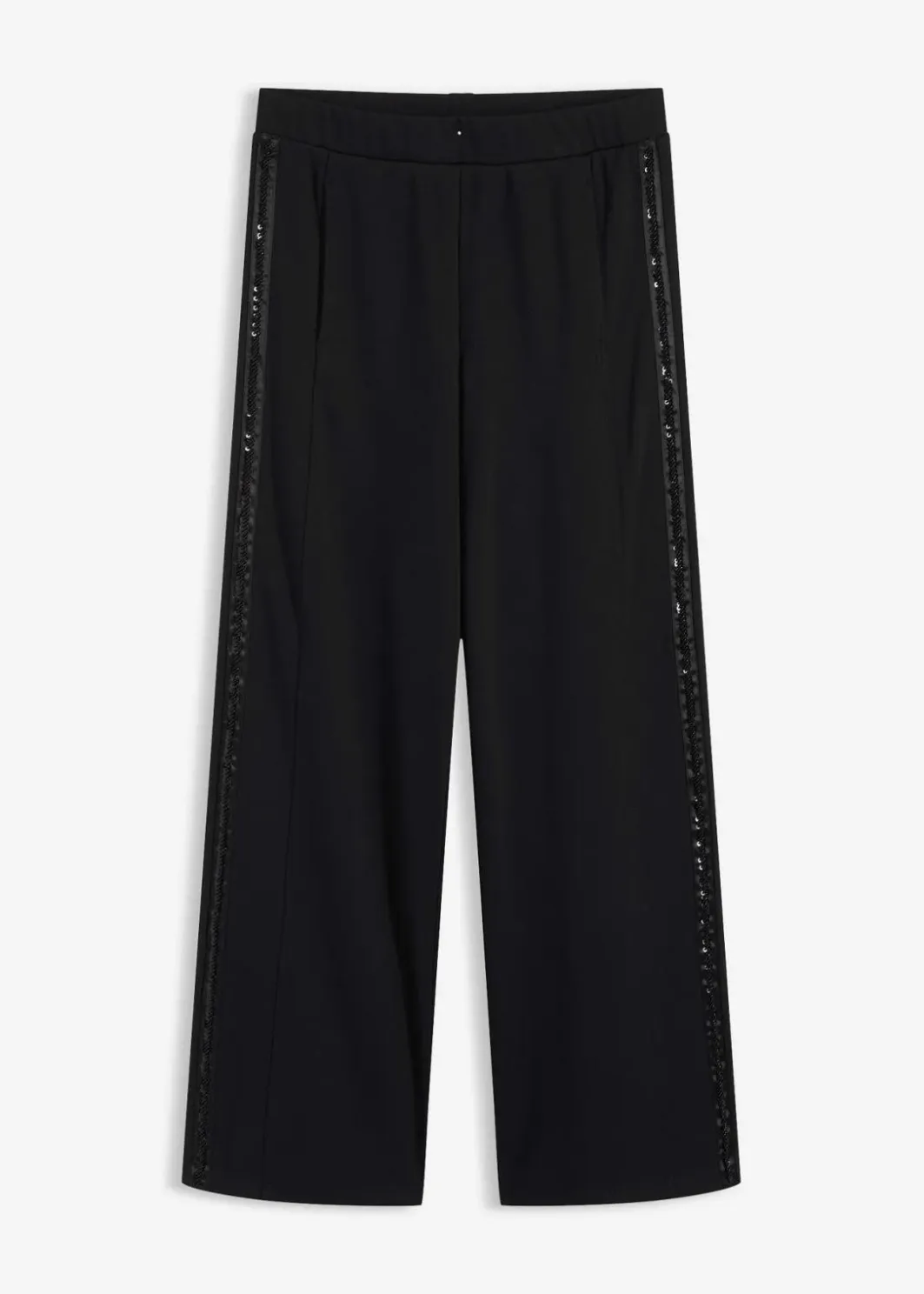 Damen bonprix Bekleidung·Kleider|Hosen|Schlupfhose aus Punto di Roma mit Glitzersteinchen