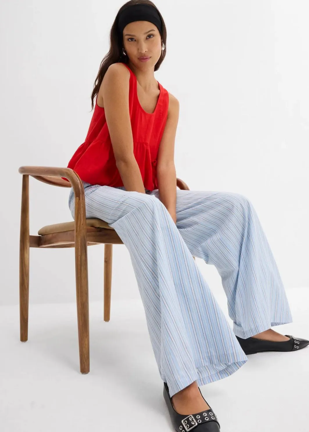 Damen bonprix Hosen|Bekleidung·Kleider|Schlupfhose aus reiner Baumwolle